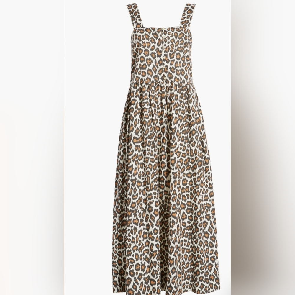 The Sunbird Dress -- Heritage Leopard by The Great size 3 (L)